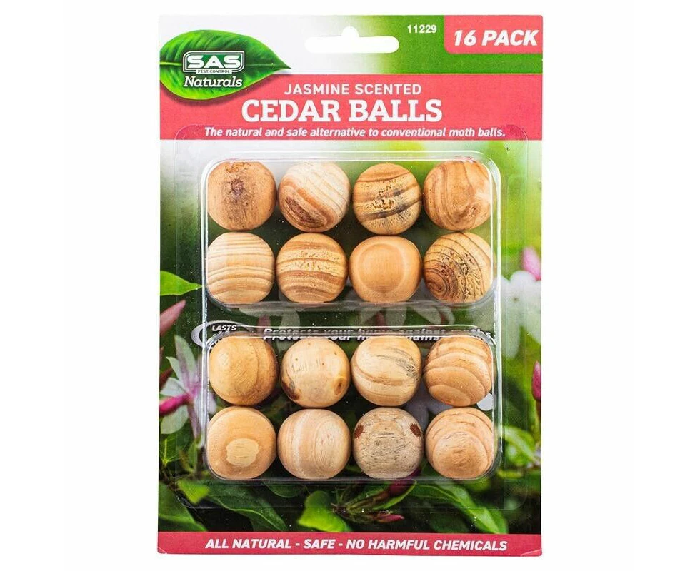 32x Natural Cedar Moth Balls Jasmine Scented Non-Toxic Wardrobe Drawer Clothes