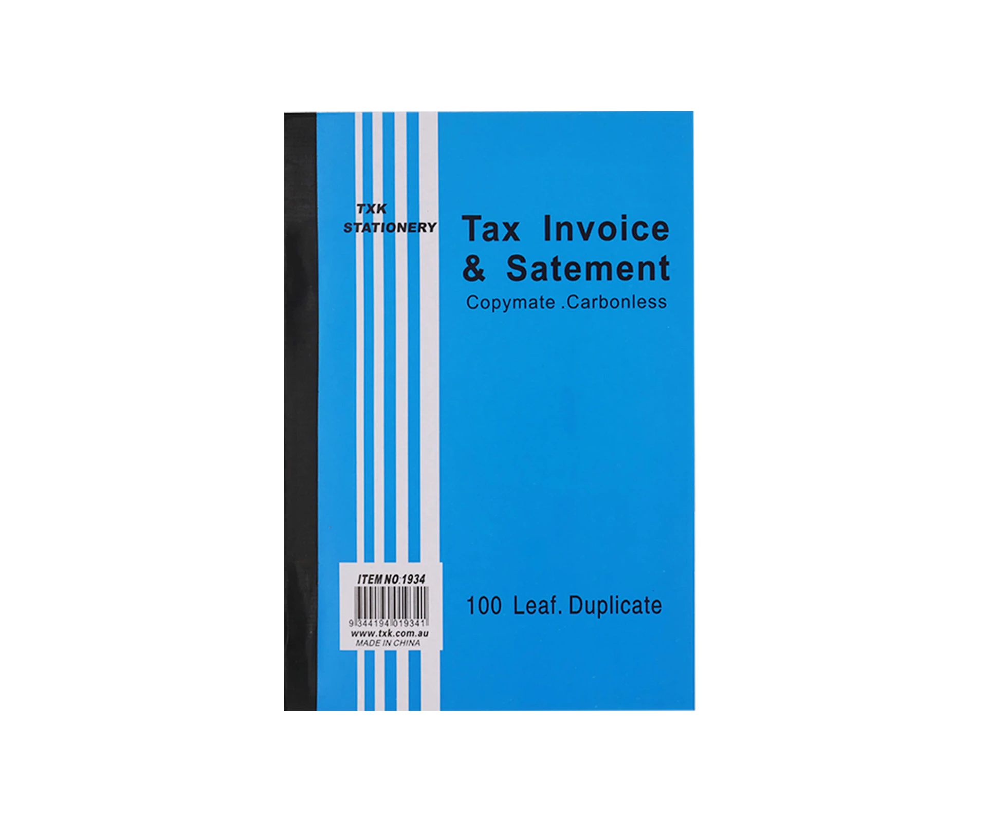 100 Leaf Tax Invoice Statement Book Copymate Carbonless Business A5 Size 6Pcs