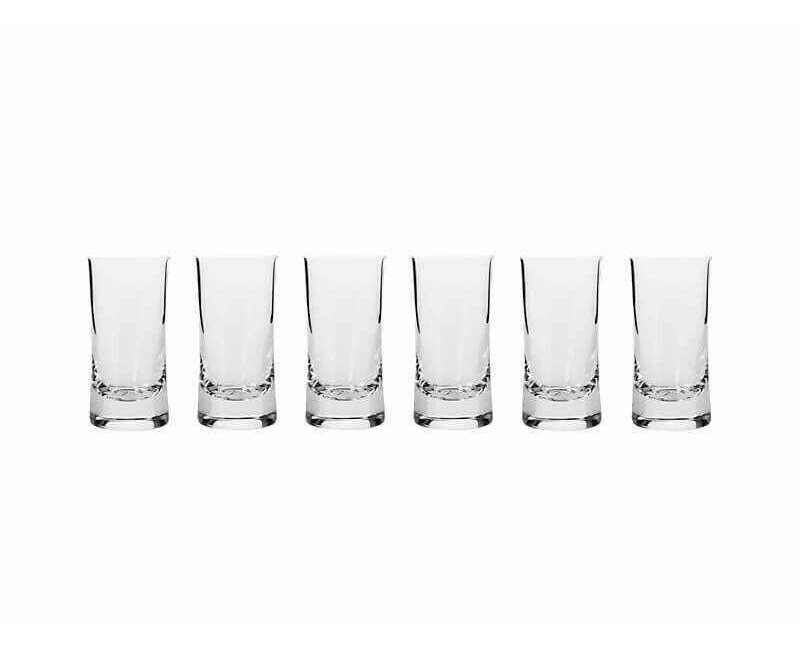 6x Krosno Harmony Shot Glass Clear Drinking Barware Cup Party Alcohol 40ml