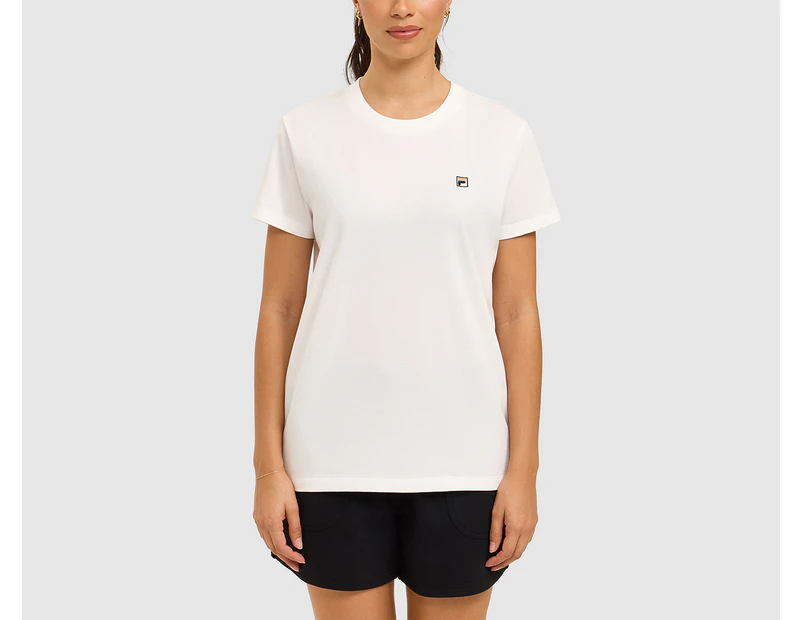 Fila Women's Ella Short Sleeve Tee / T-Shirt / Tshirt - Arctic White