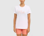 Fila Women's Angie Short Sleeve Tee / T-Shirt / Tshirt - White