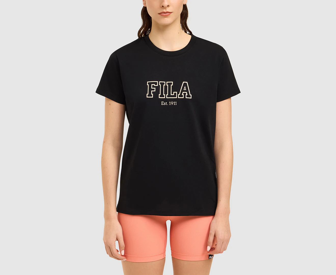 Fila Women's Angie Short Sleeve Tee / T-Shirt / Tshirt - Black