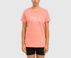 Fila Women's Angie Short Sleeve Tee / T-Shirt / Tshirt - Burnt Coral