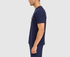 Fila Men's Archie Tee / T-Shirt / Tshirt - New Navy