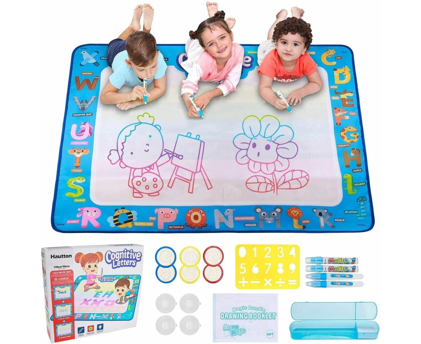 Magic Water Doodle Mat Large Drawing Coloring Painting Writing Board Kids Toy