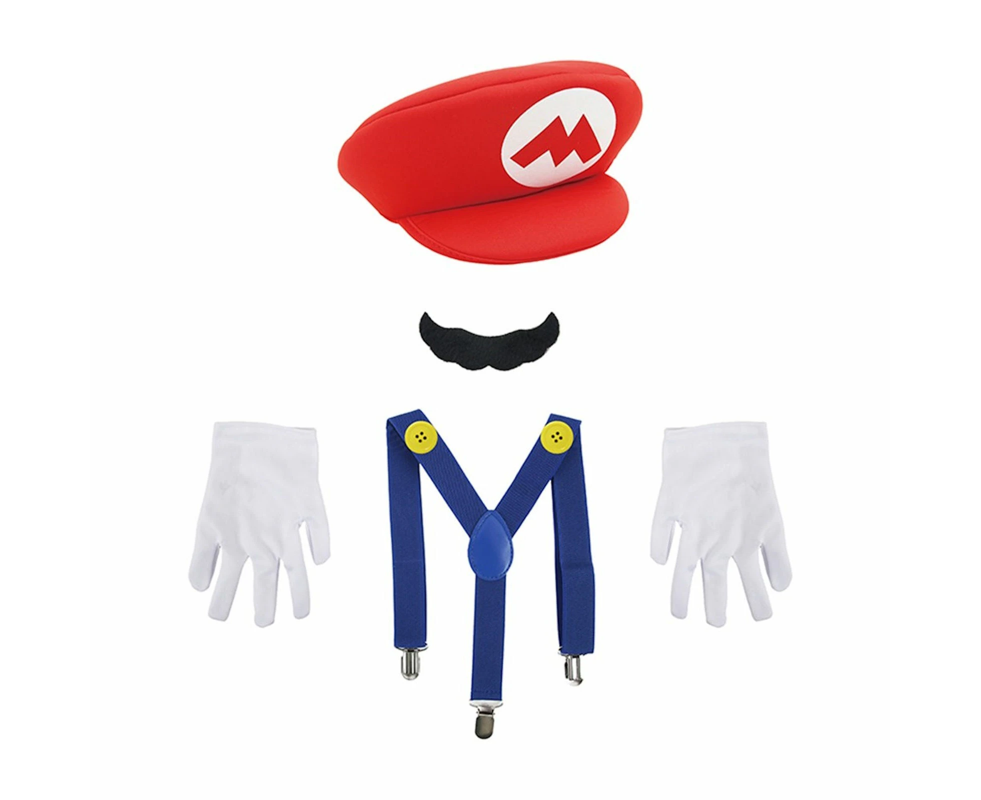 Red Super Plumber Kids Costume Kit