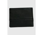 Billabong Slim 2 In 1 Leather Wallet Mens in Black