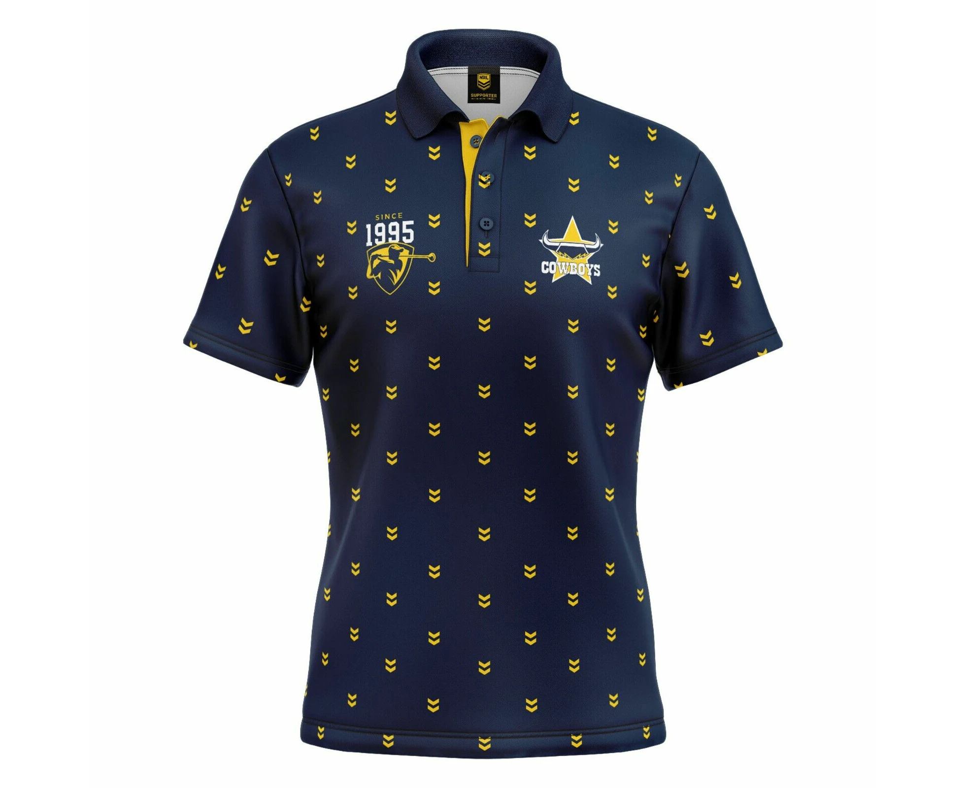 NRL 'Mulligan' Golf Polo - North Queensland Cowboys - Adult - Mens - Polo