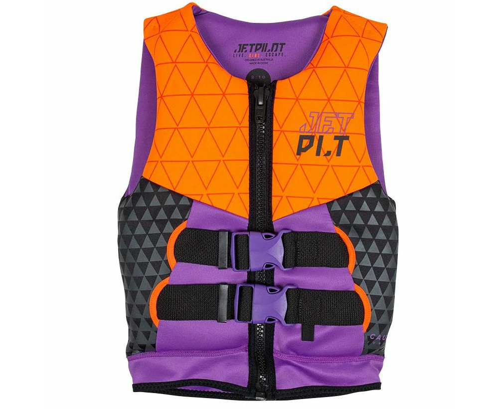 Jetpilot Cause Kid's And Youth Neo Pfd Life Jacket Vest Orange Sizes 3 14