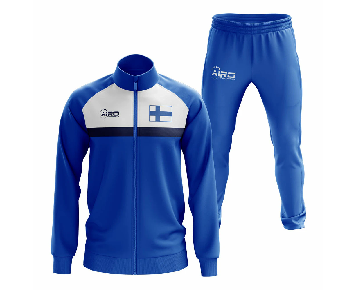 Finland Concept Football Tracksuit (Royal)