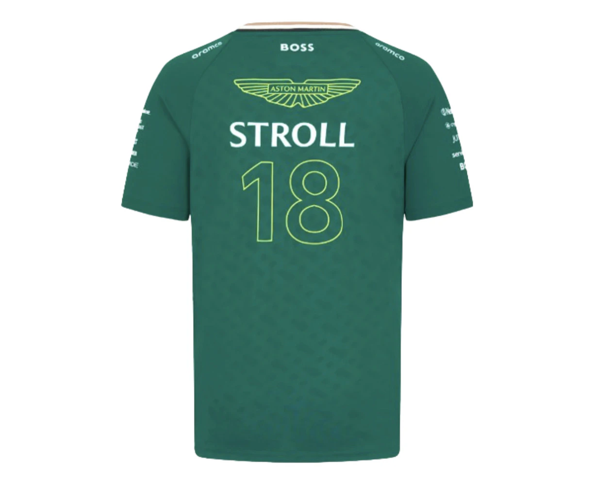 2024 Aston Martin Lance Stroll Team Tee (Green) - Kids