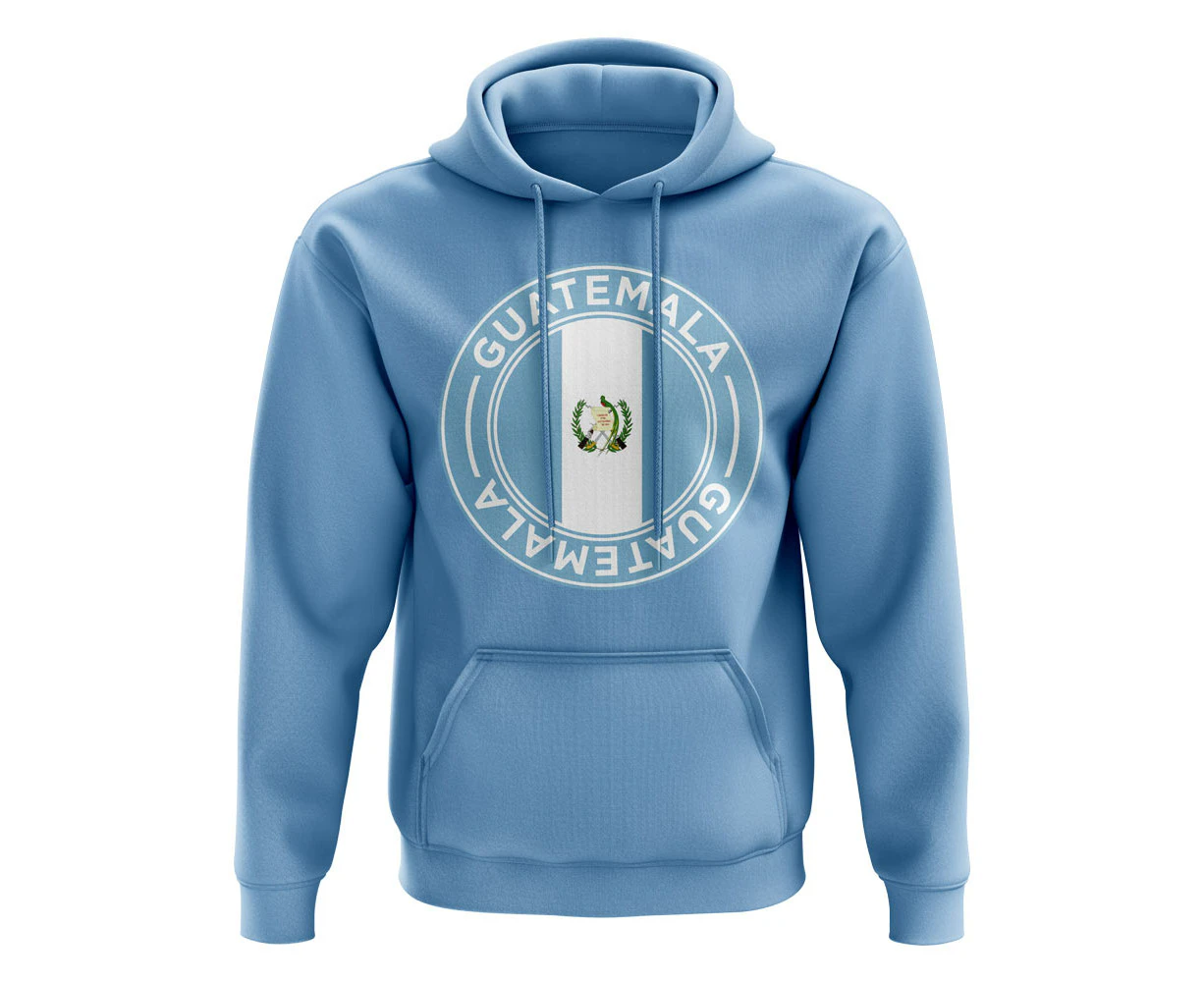 Guatemala Football Badge Hoodie (Sky)