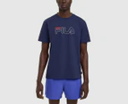 Fila Men's Levi Tee / T-Shirt / Tshirt - New Navy