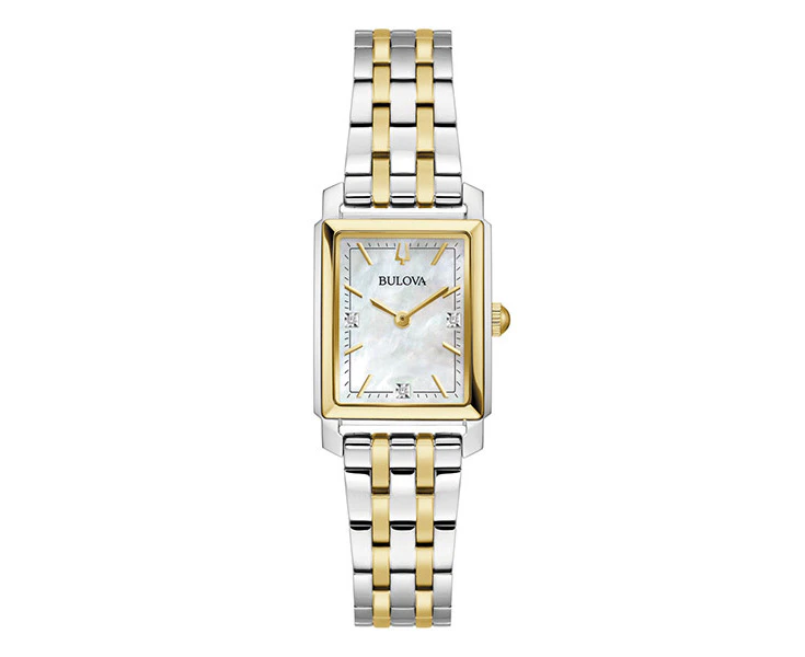 Bulova Mother of Pearl Classic Stainless Steel Women's Watch (98P220)