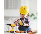 Jicoo Kids Tool Set, 103pcs Toddler Tool Bench with Realistic Electric Drill, Safety Goggles, Hammer, Wrench, Screws, Fun Workshop Toy for Boys and Girls