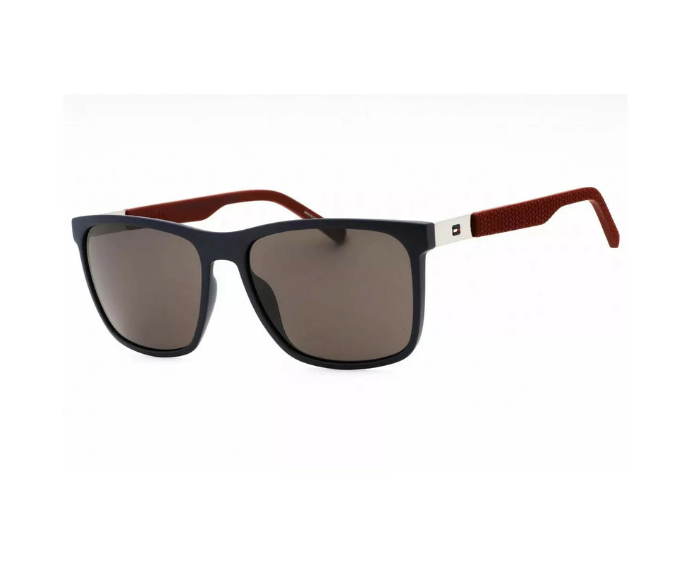 Tommy Hilfiger Th 1445/S 0LCN 00 Blue Burgundy (NR brown gray lens) Rectangular Sunglasses 57mm