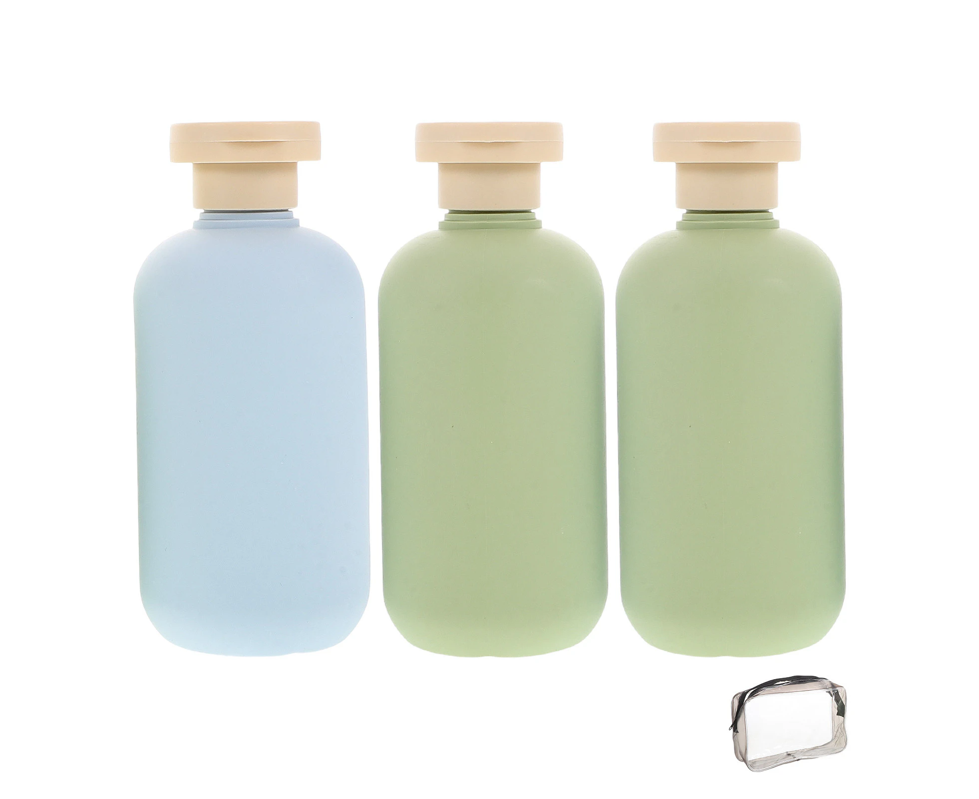 3pcs Refillable Lotion Bottle Travel Size Conditioner Bottles Empty Travel Bottles 200ml Multi