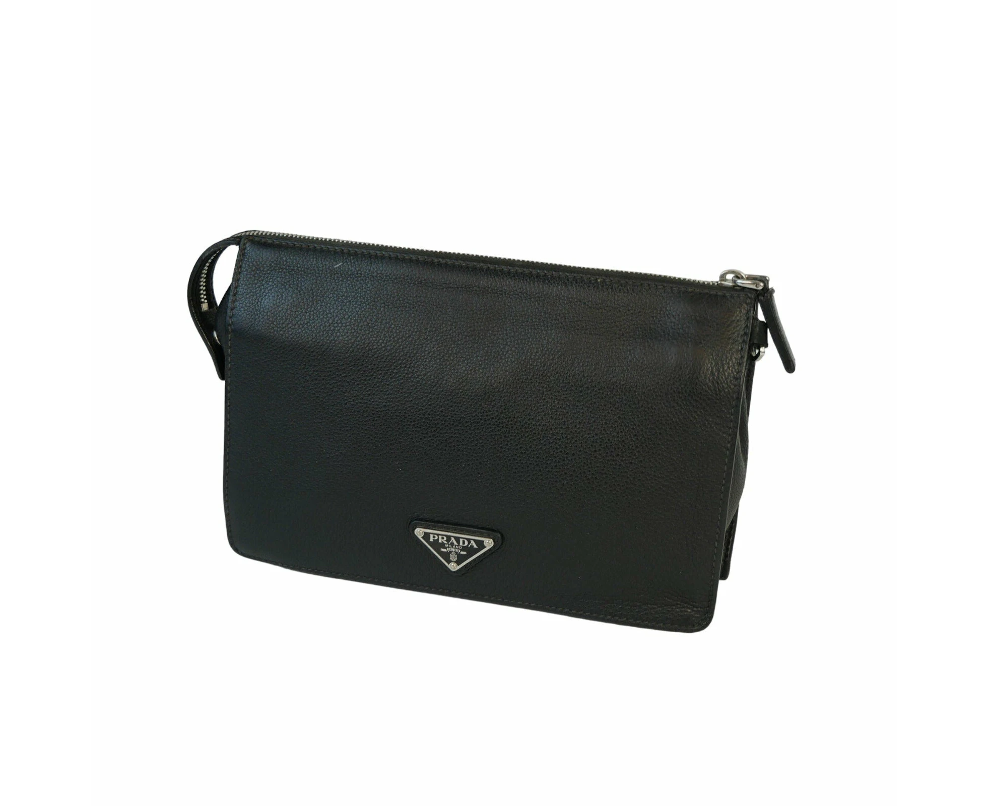 Prada Black Saffiano Clutch Bag