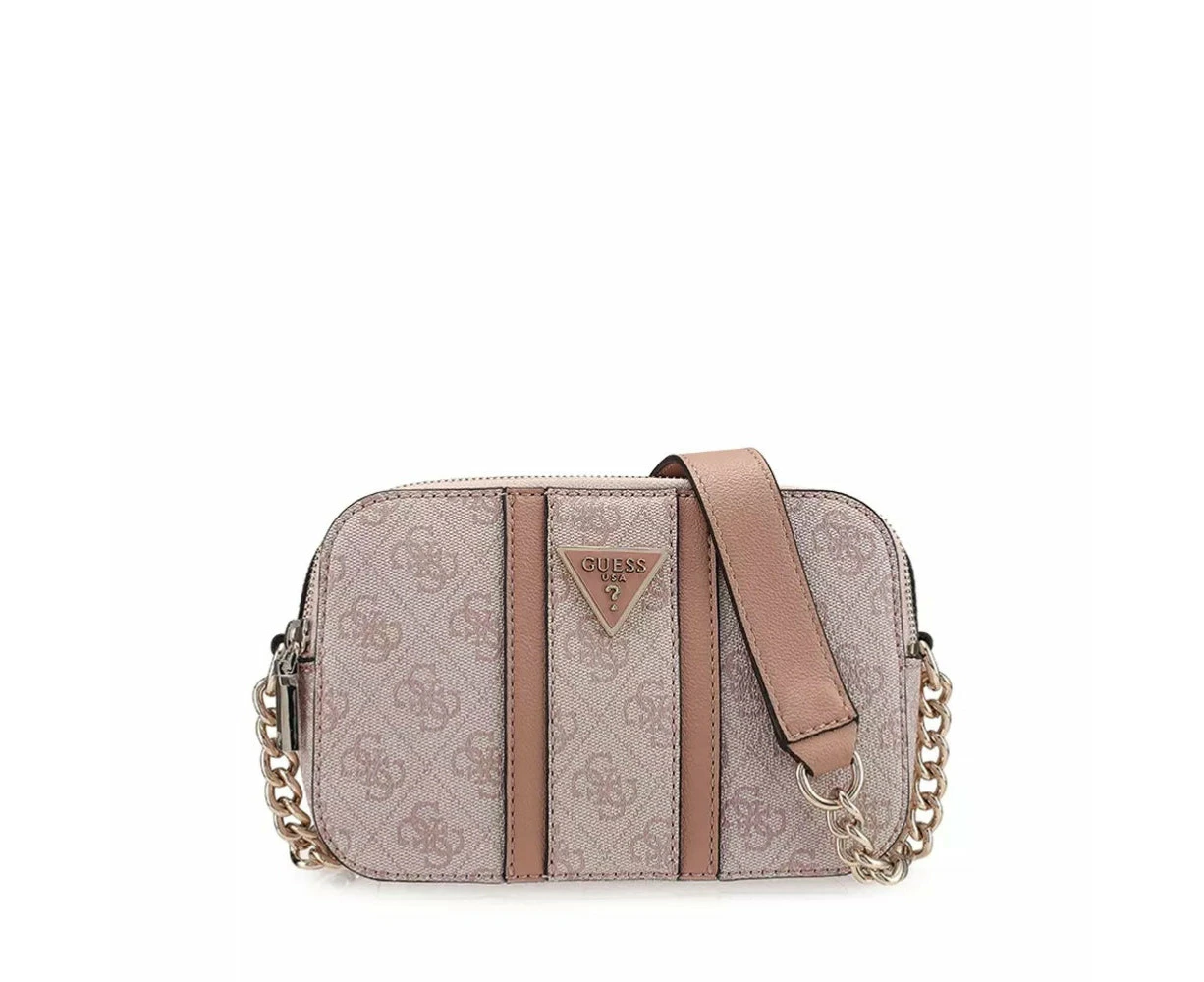 Guess - Noreen Logo Crossbody Bag - Dusty Rose Logo