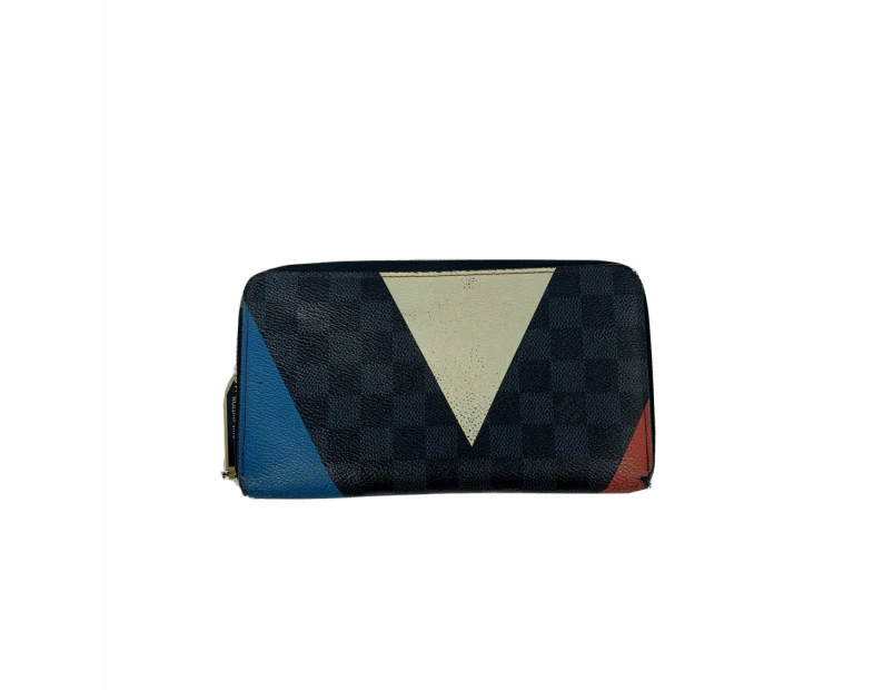 Louis Vuitton Blue Damier Cobalt Americas Cup Regatta Zippy Wallet