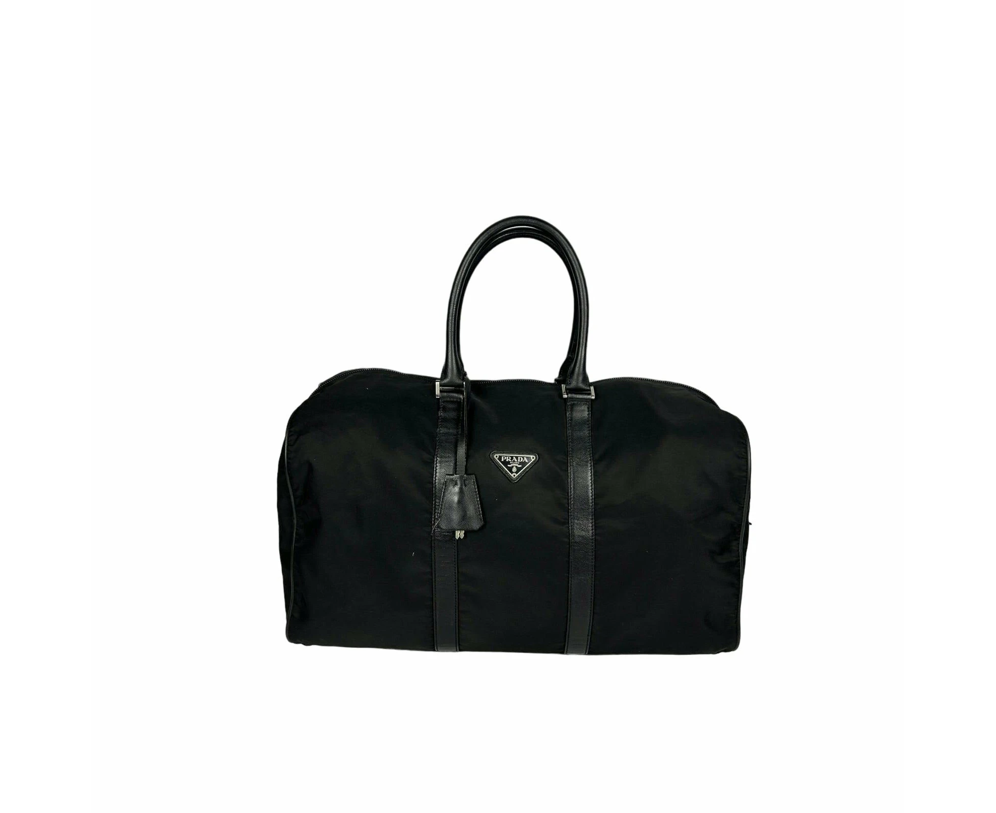 Prada Black Boston Duffel Bag