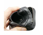 Black Shadow Monogram Coin Airpod Pouch Case Bag Zip Wallet