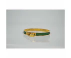 Hermes Kelly Lock Cadena Green Bangle Bracelet