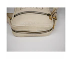 Gucci White Print Grained Leather Sherry Line Messenger Bag