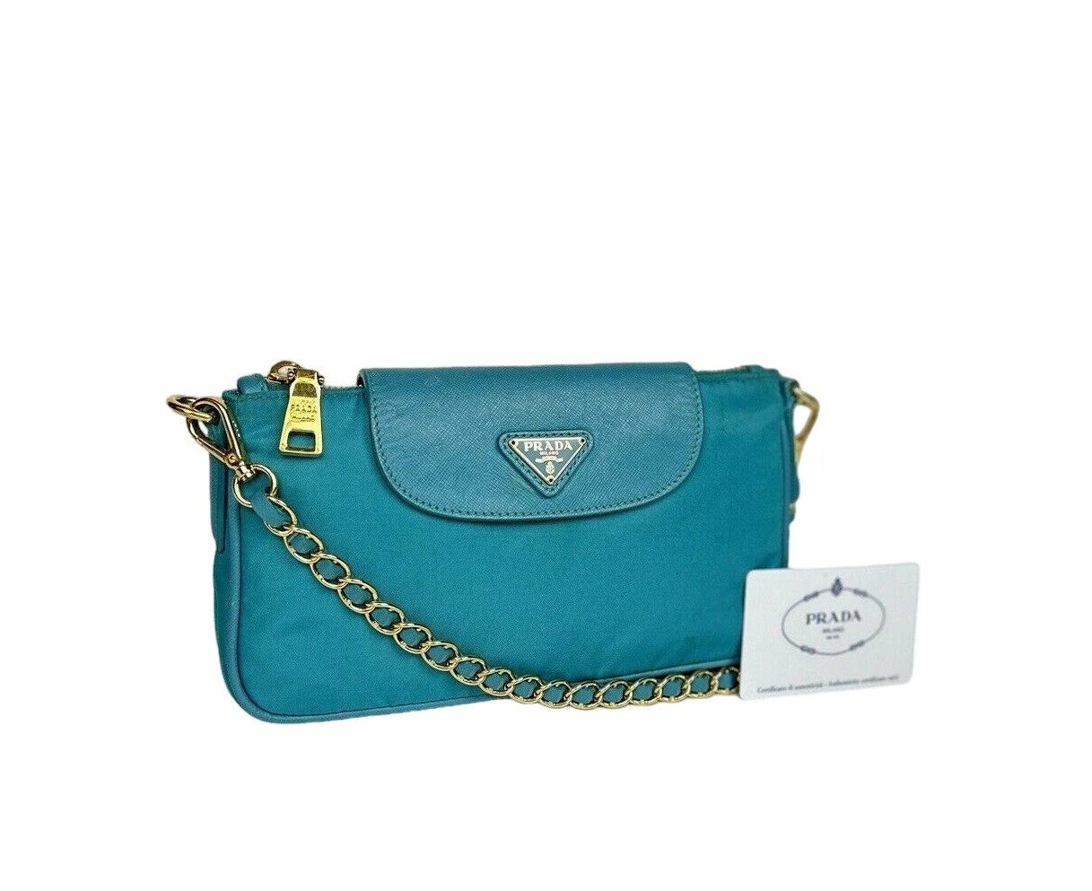 Prada Ocean Blue Crossbody Shoulder Bag