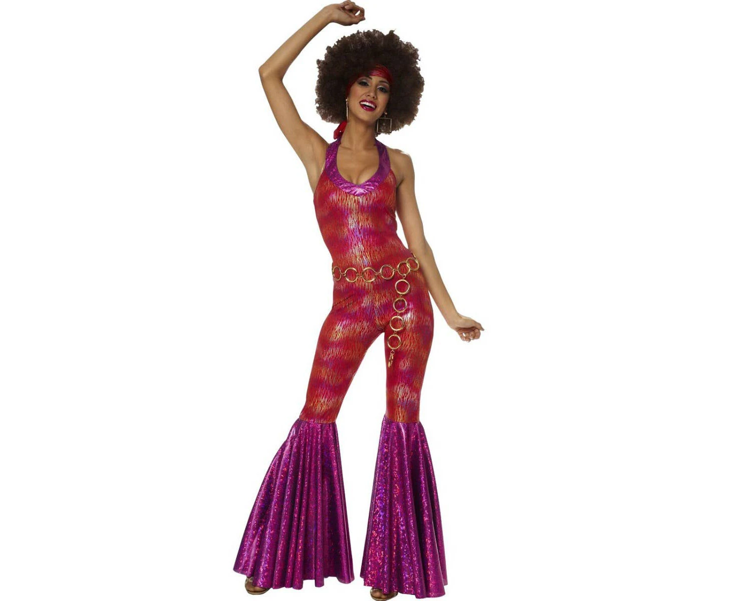 Costume Culture by Franco Red Women's Size Medium M 70's Disco Suit