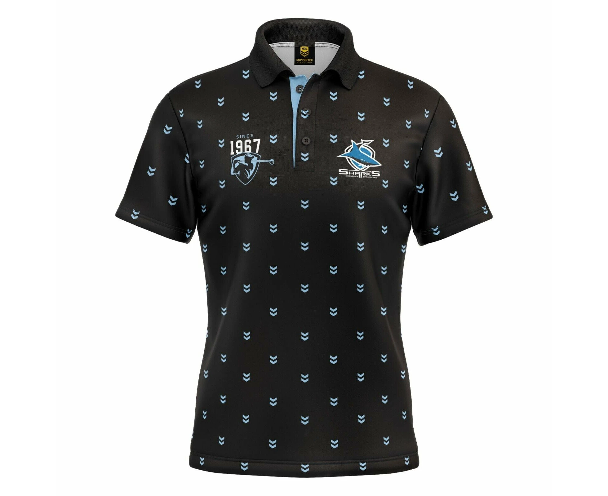 NRL 'Mulligan' Golf Polo - Cronulla Sharks - Adult - Mens - Polo