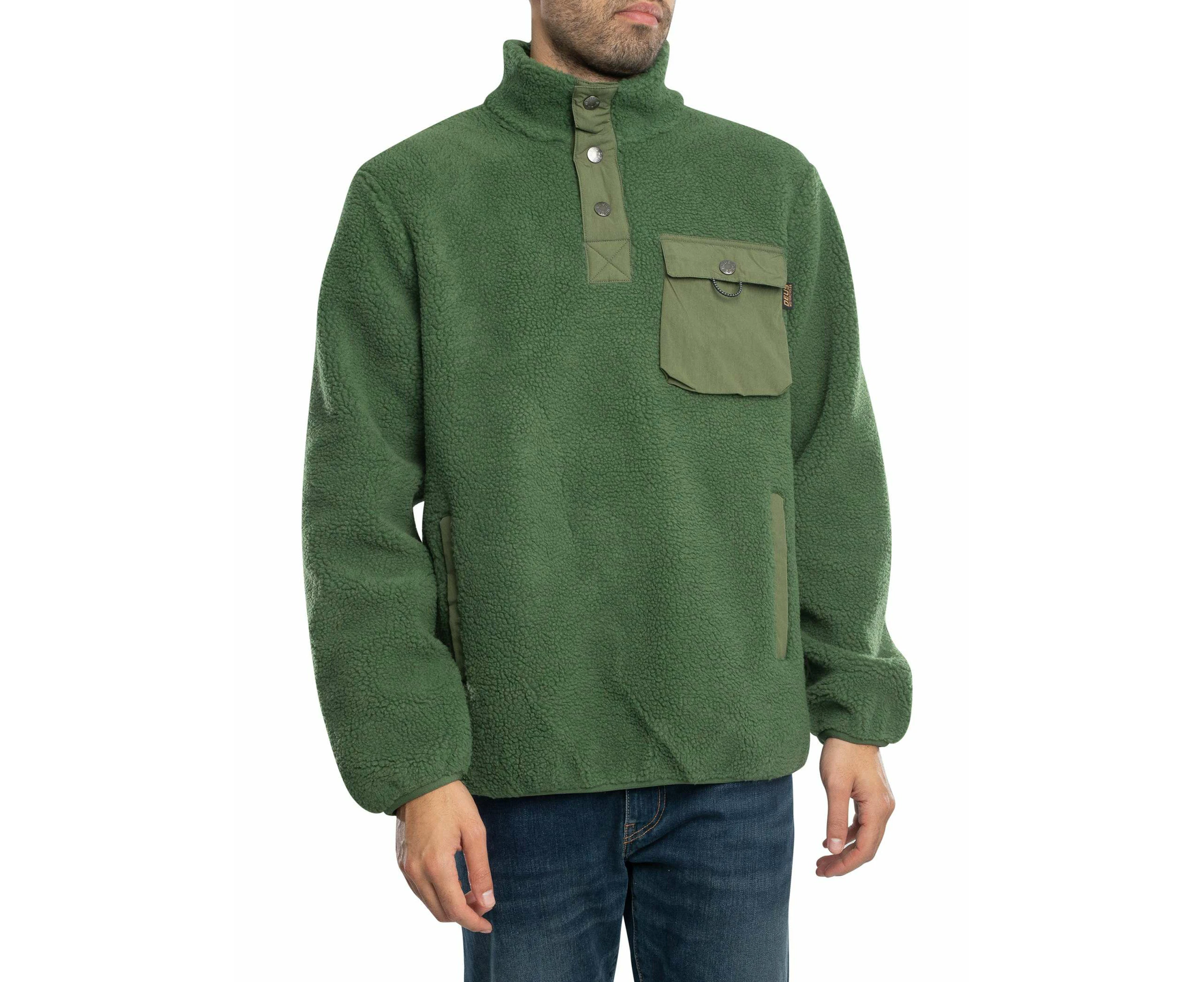 Deus Ex Machina Men's Reimis Pullover Fleece Jacket - Green