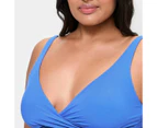 Target Ribbed Plunge Twist Front One Piece Swim Bathers