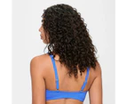 Target Ribbed Plunge Twist Front Bikini Swim Top