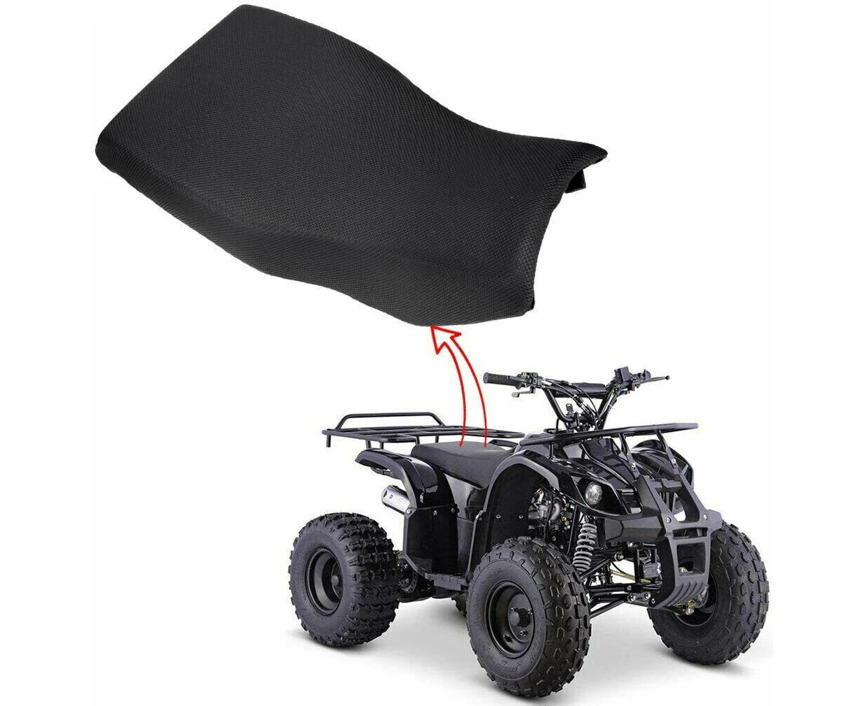 Black foam Seat for 50cc 70cc 110cc 125cc ATV Quad bike Foxico Atomik Hunter