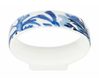 Set of 4 Maxwell & Williams Blue Coral Napkin Rings