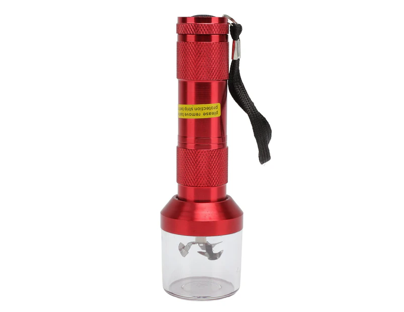 Electric Tobacco Herb Grinder Professional Aluminium Alloy Herb Tabacco Crusher for Herbal Medicine Seasoning Red