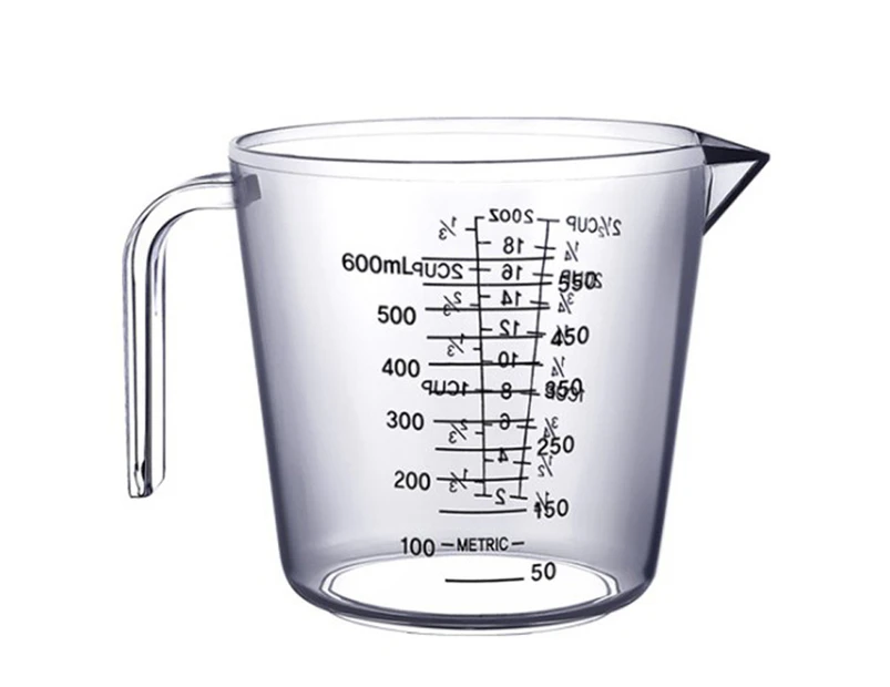 600ml Plastic Measuring Jug  Measuring Cups Graduated Jugs Measuring Jars for Juice Beer Milk