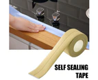 1 roll(Beige) Caulk Strip PVC Self Adhesive Sealing Tape Decorative Sealant Trim Waterproof Edge Protector