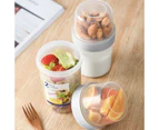 Large Double Salad Container, Yogurt Cup Sealer, Storage Seal, Double Container with Lanyard (150ml+330ml)