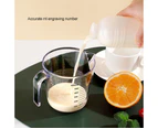 600ml Plastic Measuring Jug  Measuring Cups Graduated Jugs Measuring Jars for Juice Beer Milk