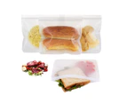 5-pack food storage bag frosted storage bag pink large pot cup storage bag fruit sandwich bag seal strip storage bag refrigerator seal strip