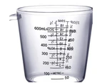 600ml Plastic Measuring Jug  Measuring Cups Graduated Jugs Measuring Jars for Juice Beer Milk