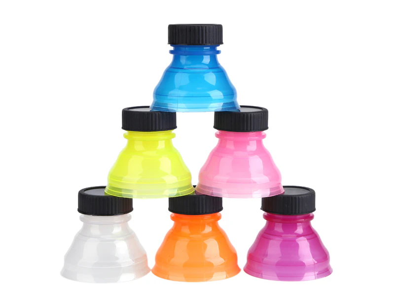 6Pcs Reusable Useful Snap On Pop Can Bottle Caps for Cool Soda Drink Lid(6*5.5*3.5cm)