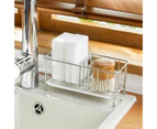 Sink Drying Basket Stainless Steel Sink Rack Wire Ball Sponge Storage Holder Kitchen Colander