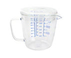 Heat Resisting Glass Measuring Cup Milk Scale Measuring Jug with Lid Kitchen Utensil(500ml )