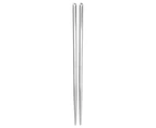 2pcs Stainless Steel Chopsticks Ultra Lightweight Standard Length Rice, Noodles and Sushi Reusable Cutlery Kitchenware