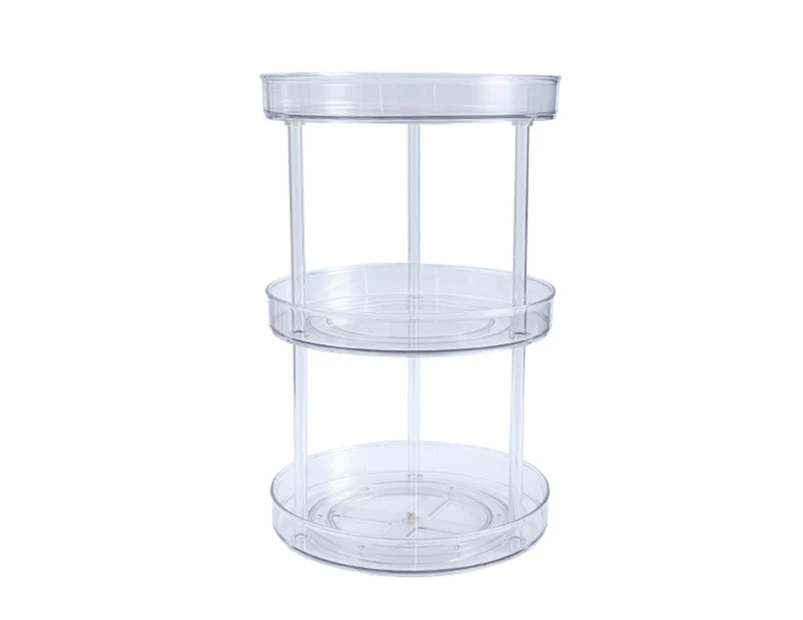 Transparent Kitchen Turntable Spice Organizer Rotatable Pantry Food Storage Container for Kitchen Cabinets