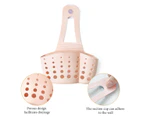 Pink Kitchen Sponge Holder Sink Caddy Organizer Sink Hanging Basket Soap Dishwashing Liquid Drainer Rack Draining Basket