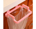 Pink Kitchen Hanging Rubbish Bag Rack Garbage Storage Holder Bathroom Trash Hanger